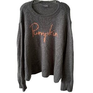 Wooden Ships Women's Gray Mohair Blend Pumpkin Sweater in Size M/L